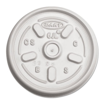 Dart® Plastic Lids For Foam Containers, Flat, Vented, Fits 24-32 Oz, Translucent, 500-carton freeshipping - TVN Wholesale